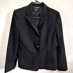 Alex Marie Black Three Button Women's Suit Blazer Size 12